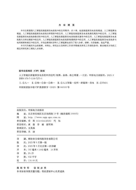 人工智能在新能源发电系统中的应用 商品图3