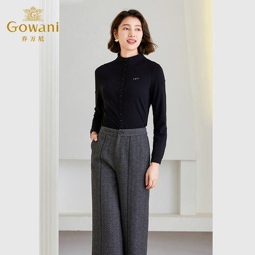 乔万尼针织衫上衣女冬季新款半高领开衫设计ET4C819 商品图2