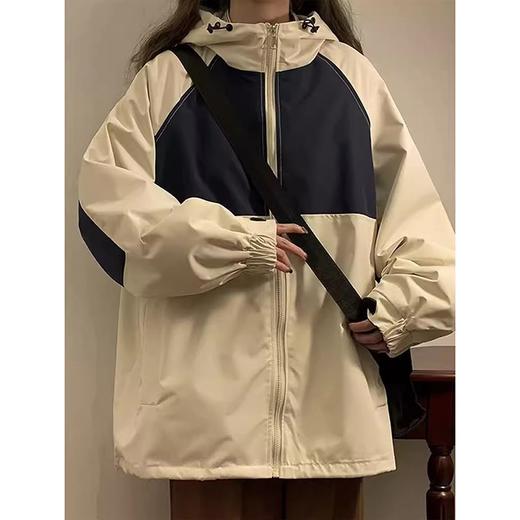 裁缝学苑AQ216女装插肩连帽冲锋衣纸样外套新款撞色拼接上衣版型 商品图6