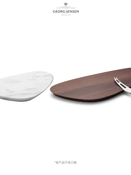 Georg Jensen乔治杰生北欧高级牛排餐盘橡木西餐盘大理石木质托盘 商品图0