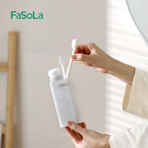 FaSoLa旅行漱口杯洗漱杯牙刷牙膏收纳盒旅游便携式刷牙杯子旅行牙杯 商品图2