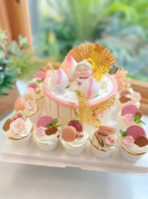 寿婆奶油蛋糕➕纸杯蛋糕16个 下单前请仔细阅读商品详情 商品图1