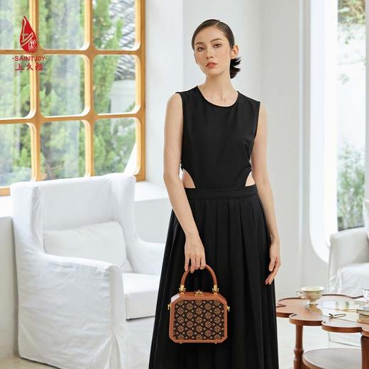SAINTJOY/上久楷 宋锦女式拎包   上久福钱 BWS23A0201 商品图3