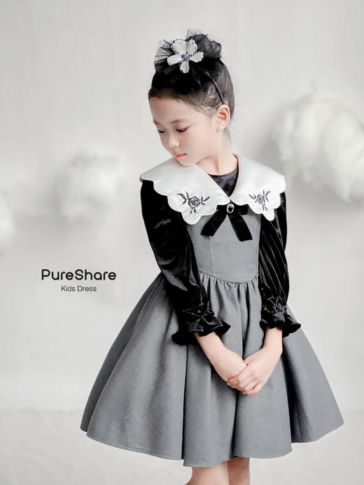 黑幻魔法丝绒衫（升级版专拍链接）黑色领子+白色领子+袖口不钉珠 商品图6