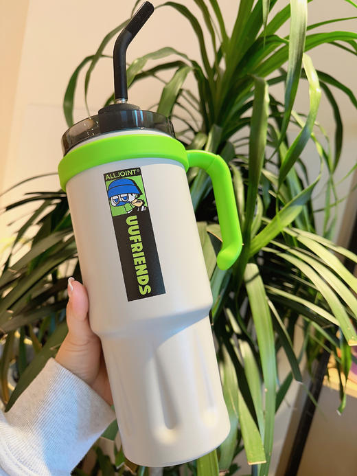 保温杯优仅能量杯大容量巨无霸保温杯女生高颜值保冷冰霸水杯UU能量杯1200ML 商品图5