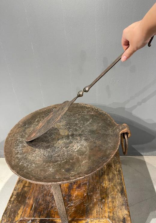 平底铁锅与支架铁铲套组，顺丰包邮 商品图2