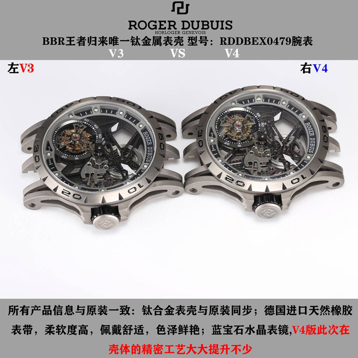 BBR厂罗杰杜彼王者系列RDDBEX0479钛合金陀飞轮腕表怎么样