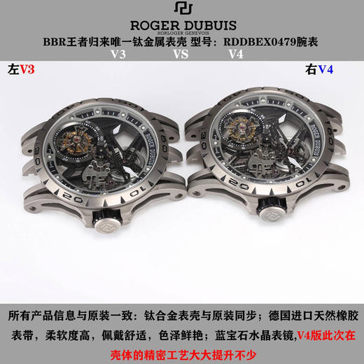BBR厂罗杰杜彼王者系列RDDBEX0479钛合金陀飞轮复刻手表一比一手表n厂c厂zf厂vs厂clean厂noob厂广州手表测评 商品图1