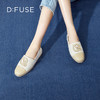 Dfuse迪芙斯2024春季新款呢布手工复古平底渔夫鞋单鞋DF41112008 商品缩略图0