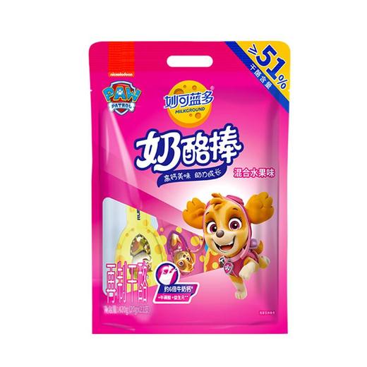 妙可蓝多 高钙配方奶酪棒 混合水果味 再制干酪 420g 商品图0