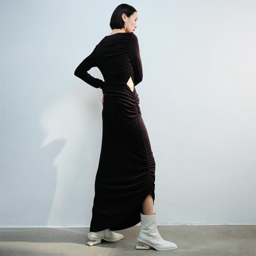 LIYIHAN斜肩露腰连衣裙Y233L14990 商品图3