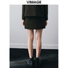 VIMAGE纬漫纪冬季新款时尚气质个性显瘦百搭包臀半身裙短裙女V2006624 商品缩略图4