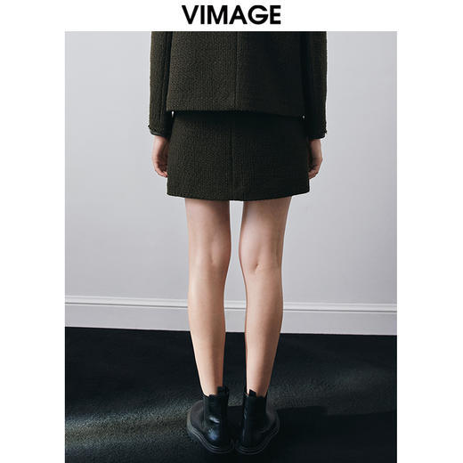 VIMAGE纬漫纪冬季新款时尚气质个性显瘦百搭包臀半身裙短裙女V2006624 商品图4