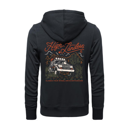 自由基地秋冬新款复古越野车图案户外休闲拉链套头毛圈卫衣酷帅款 NMT-2077 商品图2