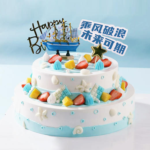 【毕业季推荐】乘风破浪蛋糕，未来可期，全力以赴，所向披靡 （长沙幸福西饼蛋糕） 商品图3