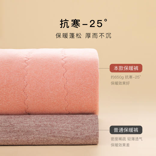 加绒加厚保暖裤650g夹棉抗寒保暖裤阳离子锁温女士保暖裤阳离子定位裤 商品图4