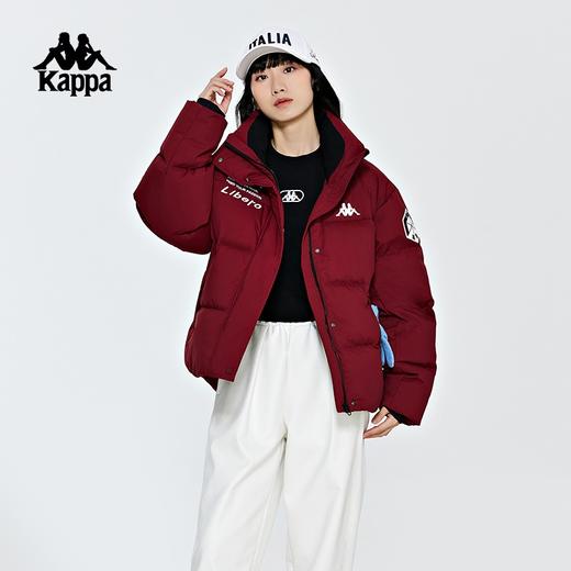 Kappa羽绒服2023新款女冬短款鹅绒保暖面包服户外字母防寒服K0D82YY44 商品图1