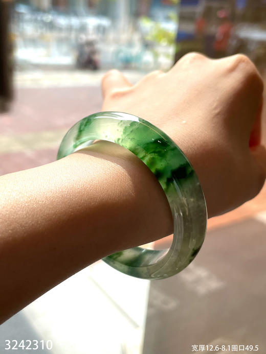 高冰木那飘花手镯【3242310】圈口49.5～具体价格微信咨询 商品图3