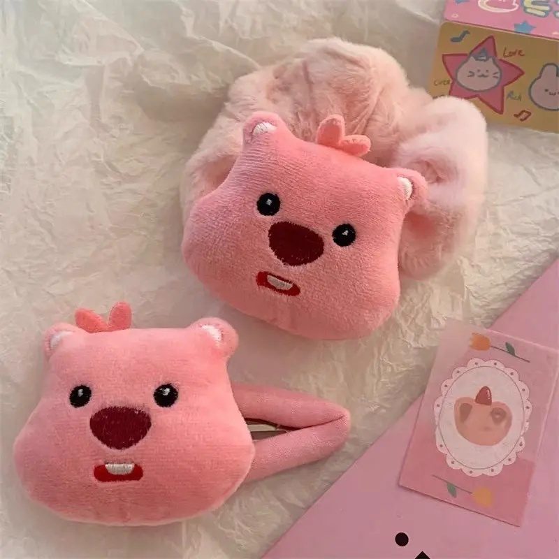 loopy海狸发饰三件套！！谁能拒绝咱们可爱憨憨loopy淀粉肠州 一应俱全的loopy发饰三件套