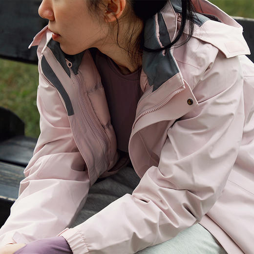 【含90%鸭绒】三合一防风防雨可拆卸羽绒内胆冲锋衣- 一衣两穿-帽子可拆 商品图2