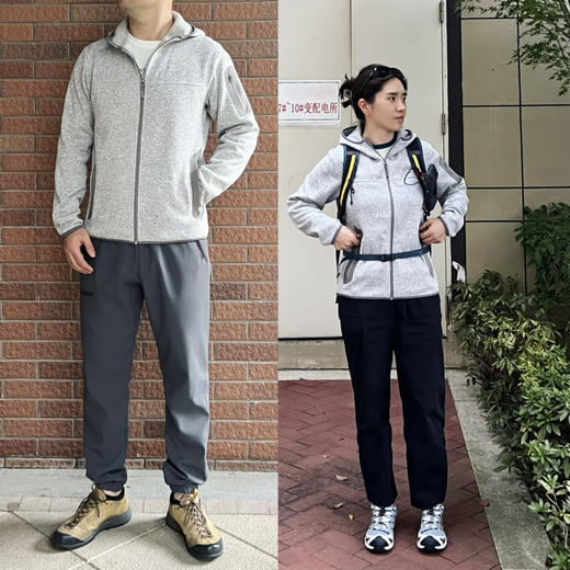 自留狂推--鸟家｜户外防风拉链连帽抓绒卫衣外套【包邮/预售五天】 商品图3