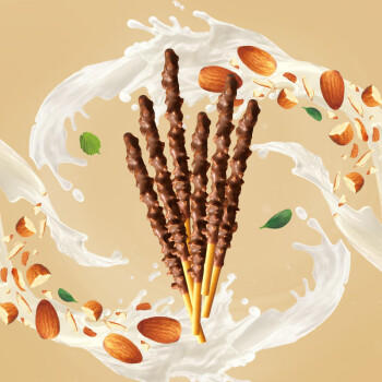 格力高(glico)【刘宪华推荐】百奇坚果谷物系列 扁桃仁脆巧克力味48g*1 商品图2