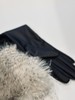 【丝丝心动】长毛渐变环保皮草拼接PU皮质翻边手套23ZB07A 商品缩略图0