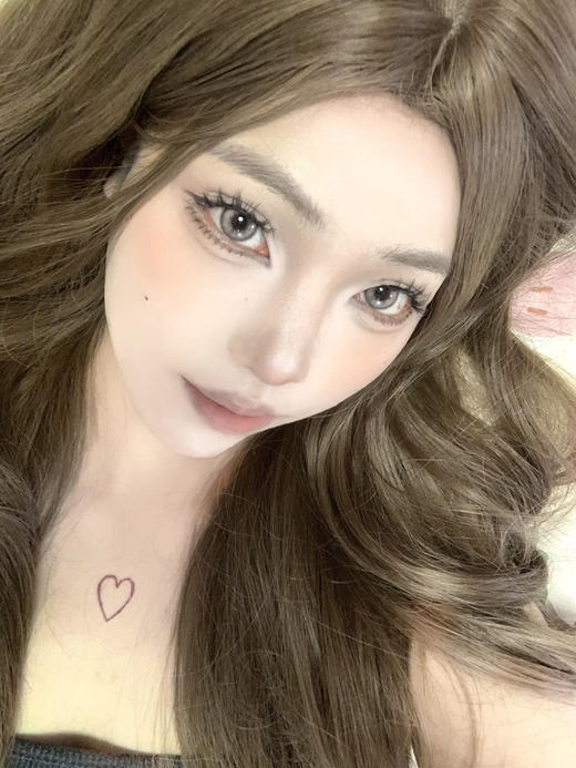 【中直径半年抛】Yolocon -  亚麻浅驼-14.2mm【半年抛 0-1000度 含有525/575】 商品图5