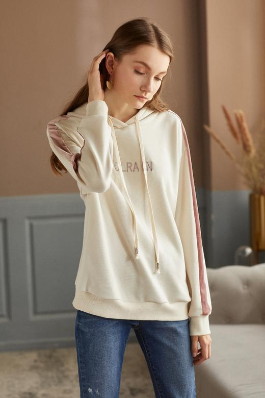 OLrain欧芮儿2018年秋浅杏色卫衣/绒衫 商品图4