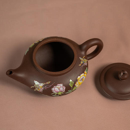 《花开富贵壶》 华雪琴  省陶瓷艺术大师、正高级工艺美术师（研究员级高级工艺美术师）、著名中青年陶艺家 商品图2