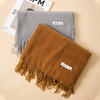 红念纯色围巾女高级百搭款 商品缩略图8