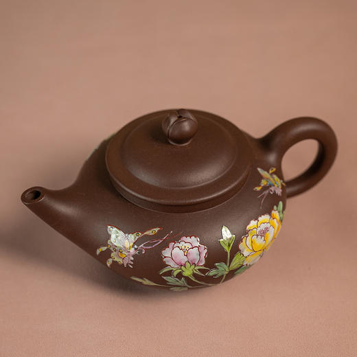 《花开富贵壶》 华雪琴  省陶瓷艺术大师、正高级工艺美术师（研究员级高级工艺美术师）、著名中青年陶艺家 商品图3