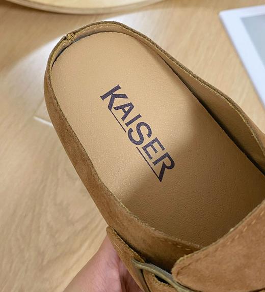 意大利凯撒KAISER文艺复古百搭勃肯包头半拖鞋（8061包头半拖） 商品图6