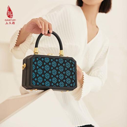 SAINTJOY/上久楷 宋锦女式拎包   上久福钱 BWS23A0301 商品图9