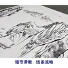 【大彩图】横幅工笔画白描底稿《鸿运当头》临摹勾线山水底稿FS08 商品缩略图4