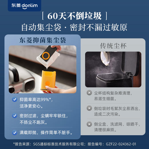 【成品配件】东菱除螨仪DL-1348一次性集尘袋套装（3个/盒） 商品图2