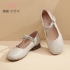 信诺真皮头层牛皮2023春夏新款单鞋舒适一字扣低跟鞋妈妈鞋小皮鞋23C2080-6 商品缩略图1