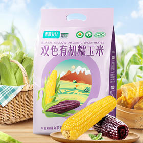 青辰谷谷双色有机糯玉米 严格有机认证 双色鲜食玉米