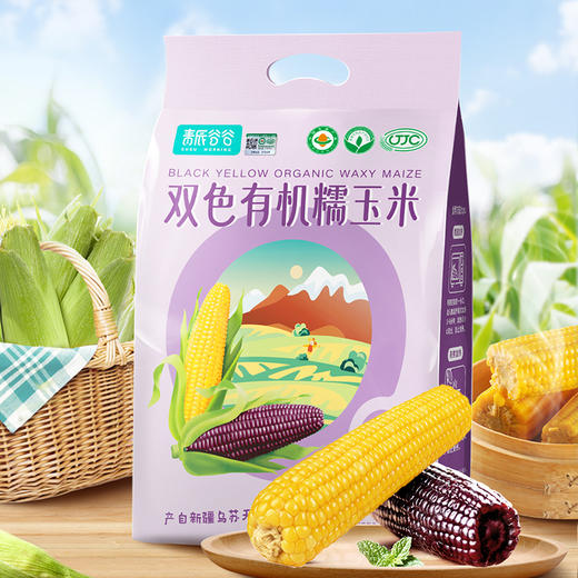 青辰谷谷双色有机糯玉米 严格有机认证 双色鲜食玉米 商品图0