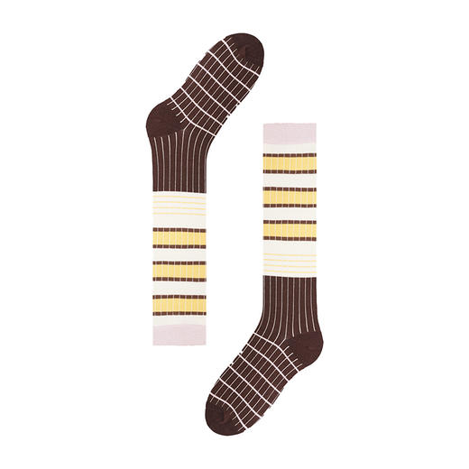 【领券下单，68元/2双】【瑜伽裤伴侣】时髦穿搭单品-中筒条纹长袜 商品图4