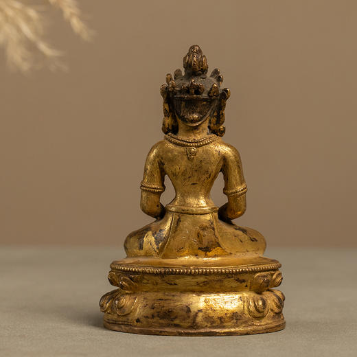 清 铜鎏金无量寿佛 商品图1