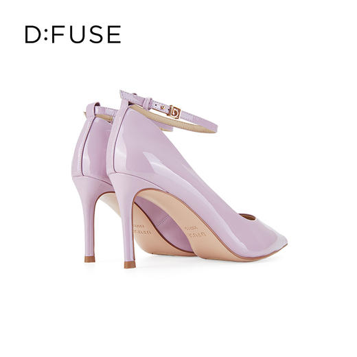 Dfuse迪芙斯2024春季新款尖头刺绣牛仔蓝简约高跟单鞋DF41111003 商品图6