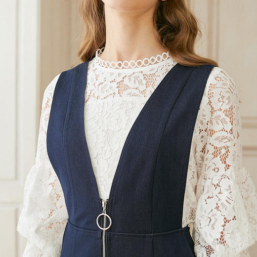 OLrain欧芮儿2018年秋黑白色时尚套装 商品图1