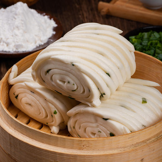 【包邮套餐】祐康实惠装800g葱油大花卷/刀切大馒头*3包 商品图0