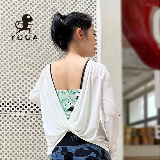 壁虎瑜伽【2310SY266】高弹两面穿亲肤罩衫（无胸垫）【5天发货】 商品图0