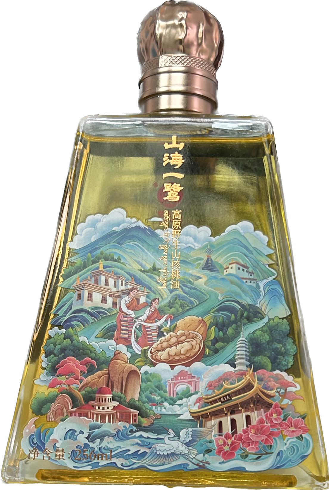 西藏特产 玉曲鹭核桃油256ml