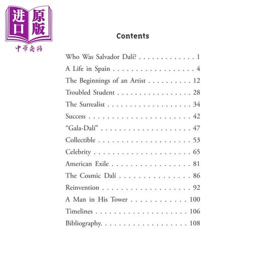 【中商原版】谁是萨尔瓦多达利Who Was Salvador Dali 英文原版 儿童人物传记读物故事书 人文百科 进口儿童读物8-12岁 商品图1