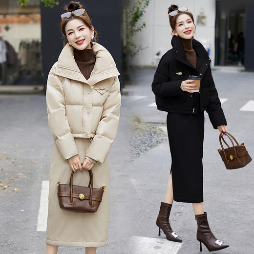 冬季新款，时尚潮流高端大气上档次两件套白鸭绒羽绒服HR-BBL23018 商品图5