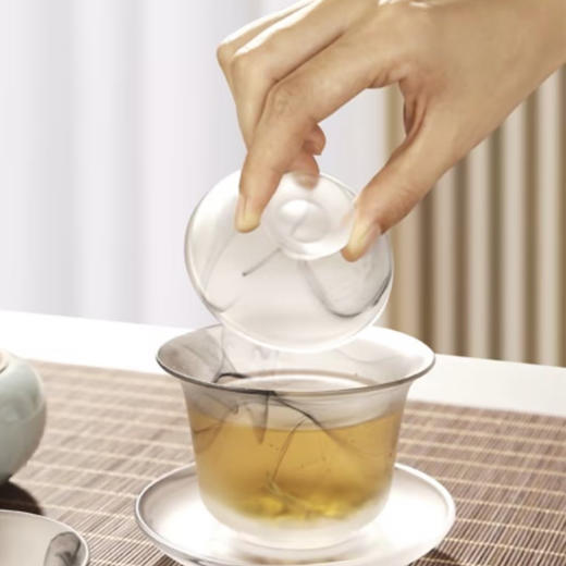 璃匠 水墨丹青琉璃茶具套装高档泡茶壶盖碗茶杯功夫家用客厅办公室送礼盒装 商品图2