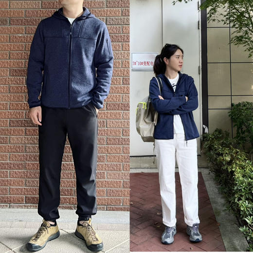 自留狂推--鸟家｜户外防风拉链连帽抓绒卫衣外套【包邮/预售五天】 商品图4